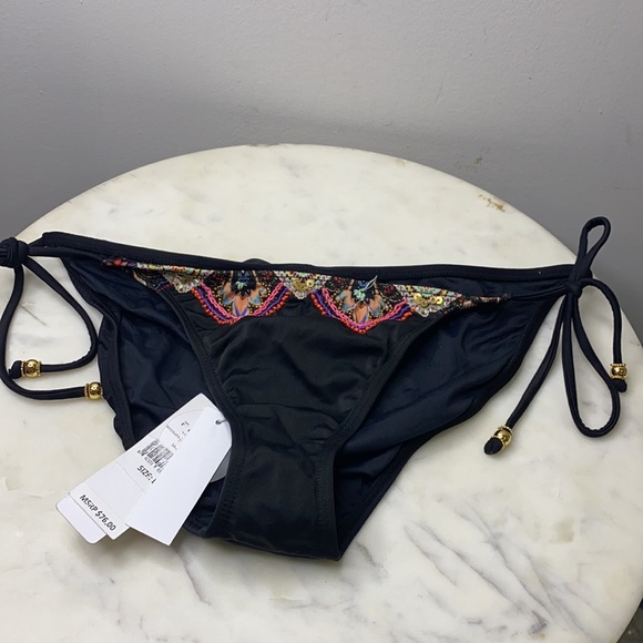 NWT Pilyq Embroidered Tie Bottom Size Large - Picture 3 of 6
